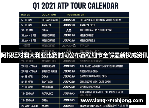 阿根廷对澳大利亚比赛时间公布赛程细节全解最新权威资讯 阿根廷对澳大利亚比赛时间公布赛程细节全解最新权威资讯